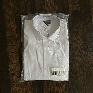 White J. Crew Wrinkle Free Dress Shirt